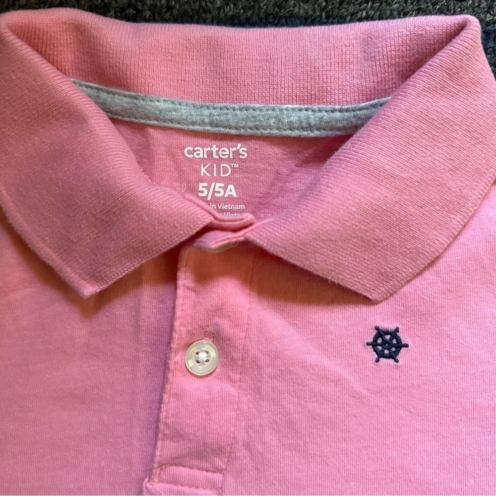 Carter’s Boys Pink‎ Polo Tee Size 5